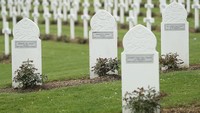 Makam tentara muslim yang tewas dalam pertempuran Verdun pada Perang Dunia I juga ada di Prancis. Sean Gallup/Getty Images.