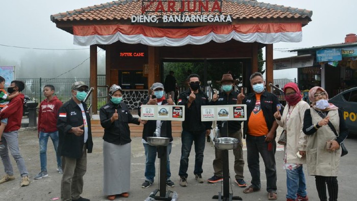 Salut, Komunitas Honda BR-V Sumbang Fasilitas Cuci Tangan di Kawasan Dieng
