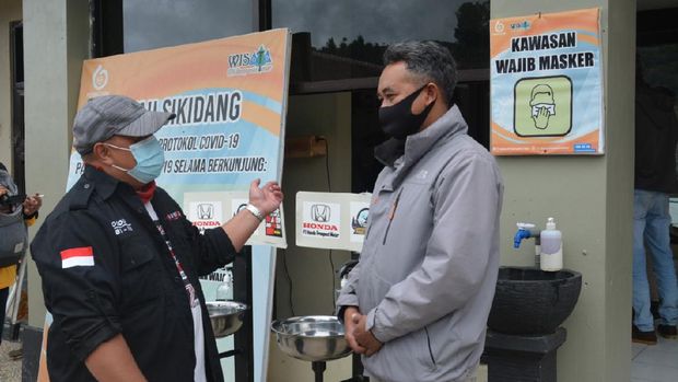 Salut, Komunitas Honda BR-V Sumbang Fasilitas Cuci Tangan di Kawasan Dieng