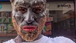 Pria Kekar Asal Prancis Modifikasi Tubuh Agar Mirip Alien, Ini Penampakannya