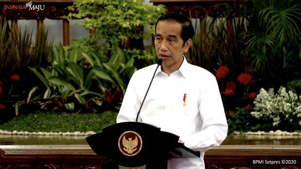 Arahan Presiden Jokowi pada Sidang Kabinet Paripurna, Istana Negara, 2 November 2020. (Tangkapan Layar Youtube)