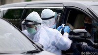 Tes Corona yang dilakukan di lokasi tersebut dapat pula dilakukan secara drive thru.