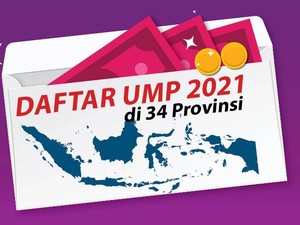 Lengkap! Rincian UMP 2021 di 34 Provinsi