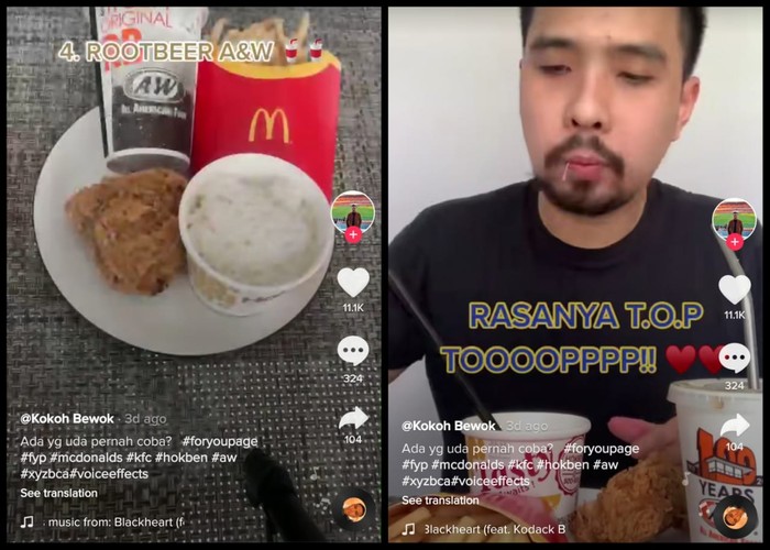 Eksperimen Netizen, Gabungkan Menu Favorit Resto Fast Food