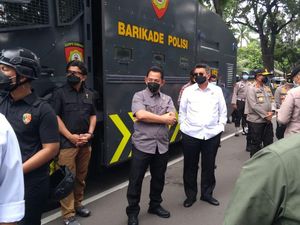 Kabareskrim hingga Kabaintelkam Pantau Demo Buruh di Patung Kuda