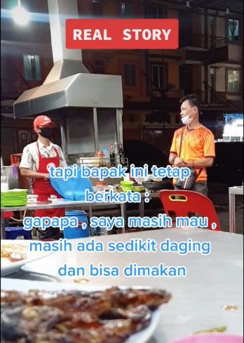 Kisah Haru Pria Minta Makanan Berujung Ditraktir
