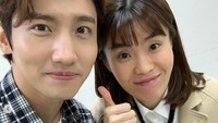 Potret kedekatan Park Ji Sun dengan Changmin TVXQ. (Foto: dok. Istimewa) 