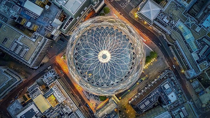 Aneka landmark dunia dari udara.