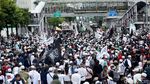 Foto: Massa Tumpah Ruah Geruduk Kedubes Prancis di Aksi Bela Nabi