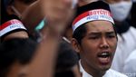 Foto: Massa Tumpah Ruah Geruduk Kedubes Prancis di Aksi Bela Nabi