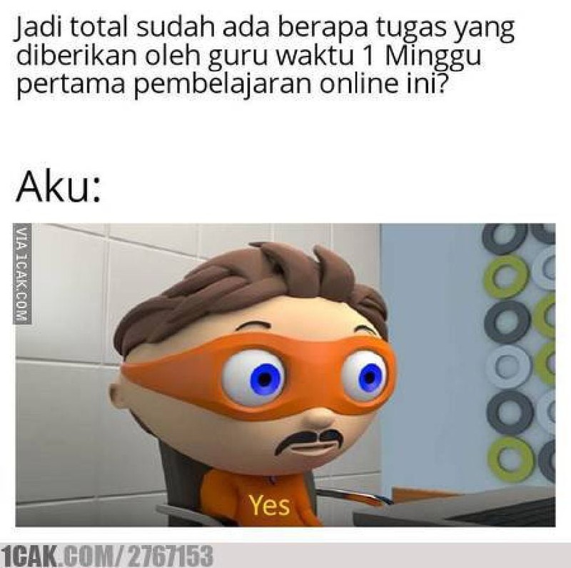 Buat anak sekolah di era pandemi COVID-19, sekolah online ternyata penuh lika-liku. Berikut ini adalah beberapa meme yang bikin kamu bilang 