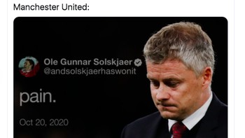 Rekor payah Solskjaer kala menukangi MU musim ini. Foto: istimewa