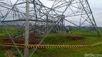 Ngeri! Tower SUTET di Batang Jateng Roboh