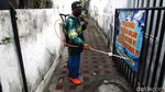 Penyemprotan Disinfektan di Yogyakarta Pasca Libur Panjang
