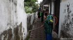 Penyemprotan Disinfektan di Yogyakarta Pasca Libur Panjang