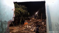 Penampakan area permukiman yang terdampak penggusuran di kawasan Kemayoran, Jakarta Pusat.