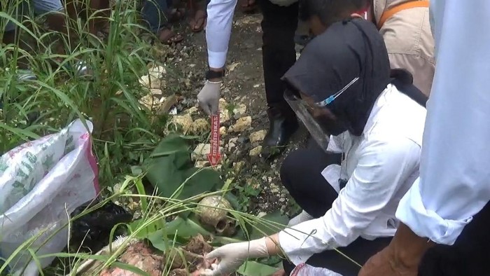 Warga Cibinong Bogor digegerkan penemuan tengkorak manusia di semak-semak