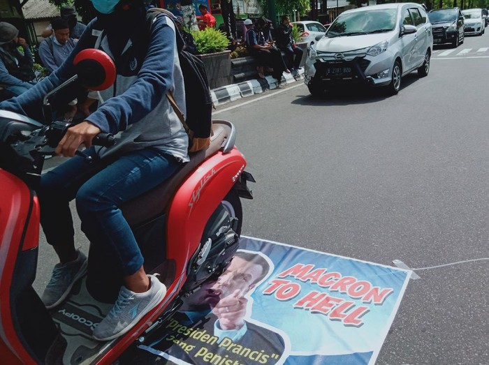 Aksi bela Nabi di Klaten, Selasa (3/11/2020).