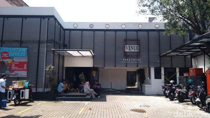 Bar terbakar di Kemang, Jaksel (Adhyasta Dirgantara/detikcom)
