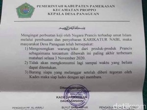 Sekilas Jatim: Boikot Produk Prancis-Guru Cabul Divonis 10 Tahun Penjara