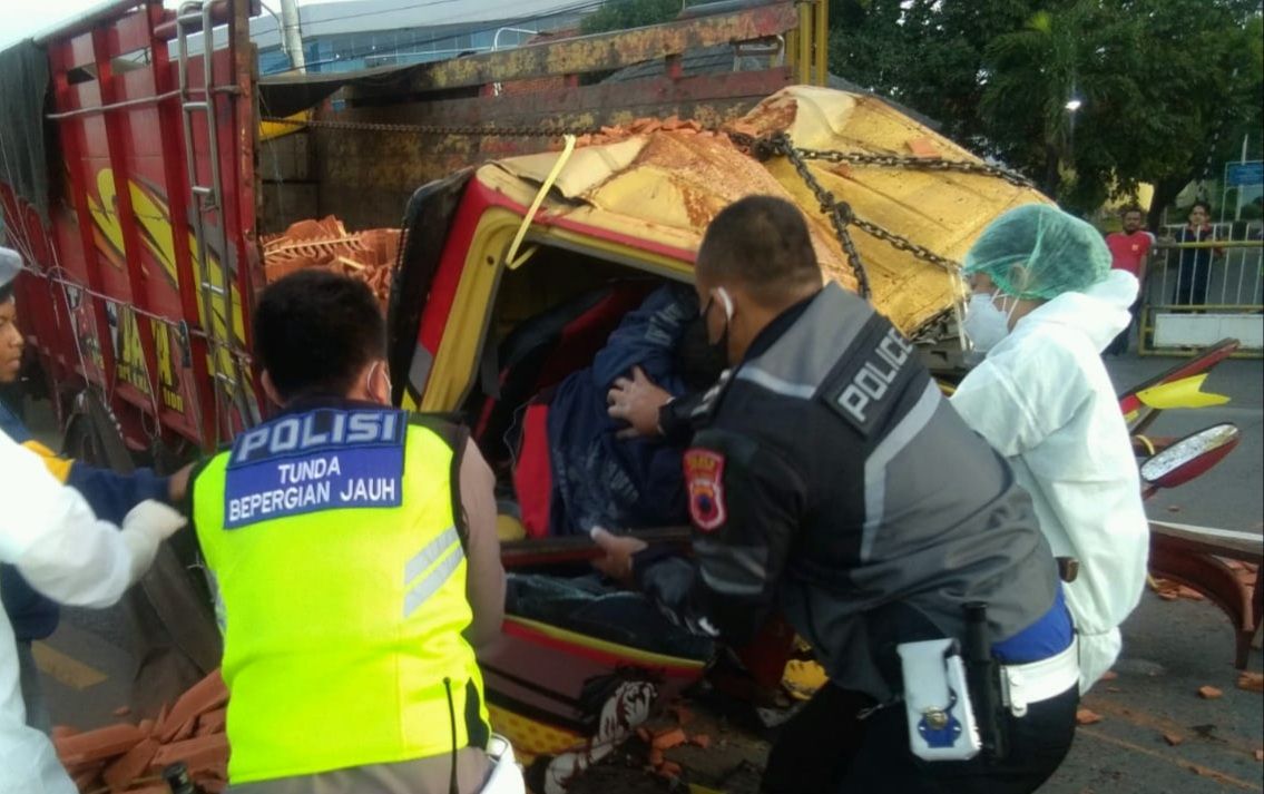 Kecelakaan truk di Kabupaten Semarang, Selasa (3/11/2020).