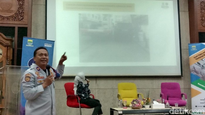 Kepala Bidang Pengendalian dan Ketertiban Transportasi (PDKT) Dishub Kota Bandung Asep Kuswara