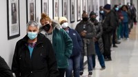 Terpantau antrean pemilih mulai muncul di New York, Virginia dan North Carolina.