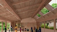 Mereka dapat menjelajahi hutan, padang rumput, dan semua jenis habitat Inggris. Akan ada taman margasatwa khusus yang akan bertindak sebagai surga bagi tanaman asli, burung, serangga, dan spesies hewan termasuk domba Greyface Dartmoor yang perkasa. (dok Natural History Museum)