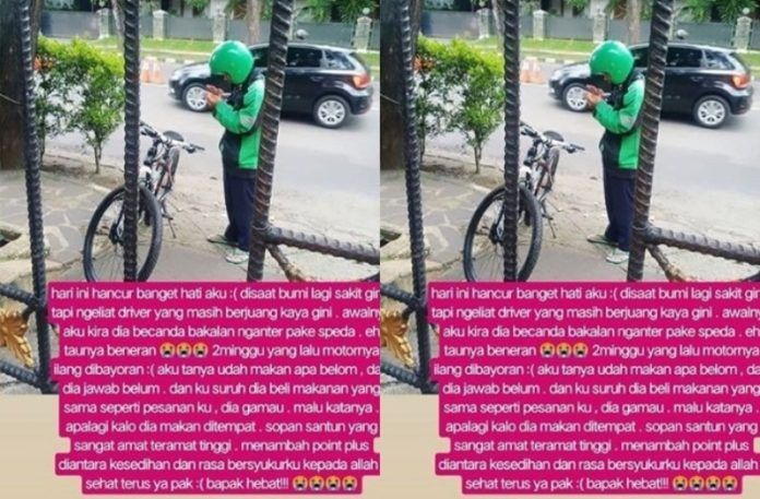 Kisah Ojol Antar Makanan Walaupun Kondisinya Sulit