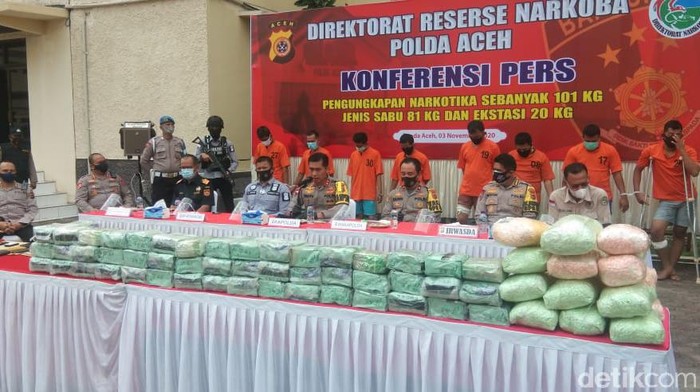 Pengungkapan narkoba di Aceh.