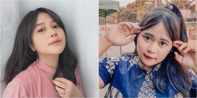 Sama-sama memiliki wajah yang imut, seleb TikTok bernama Ulan disebut-sebut mirip Brisia Jodie. Gaya rambutnya pun terlihat serupa. Foto: Instagram/@brisiajodie96 & @ulandwitamii