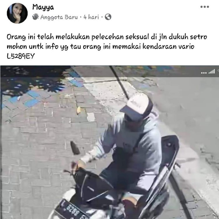 Aksi begal pantat dikabarkan telah terjadi di Surabaya. Perbuatan tak senonoh itu terjadi di Jalan Dukuh Setro, Kecamatan Tambaksari.