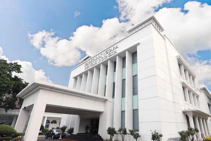 Ilustrasi gedung Setneg, Jakarta.