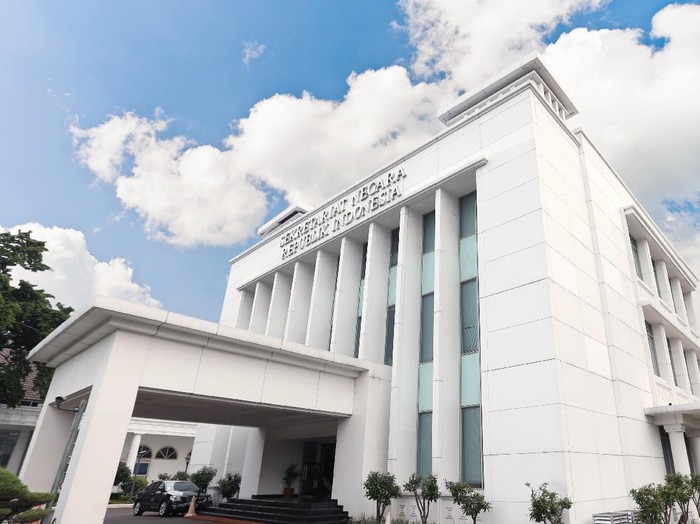 Ilustrasi gedung Setneg, Jakarta.