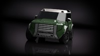 Kira-kira seperti apakah desain Land Rover Baby Defender nantinya? Anda harus bersabar, sebab mobil ini baru akan diperkenalkan pada 2022. Foto: Carscoops