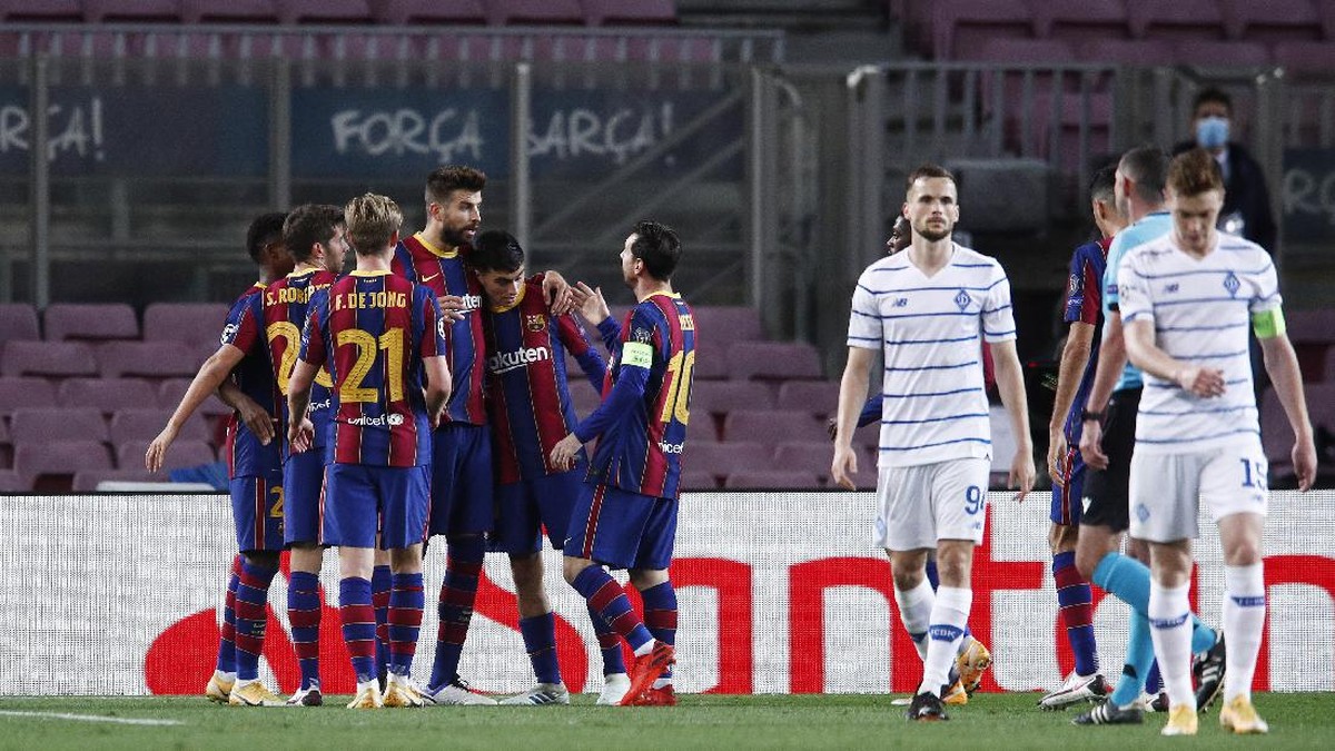 Barcelona menang 2-1 atas Dynamo Kiev di Matchday 3 Liga Champions. (Foto: Getty Images/Eric Alonso)