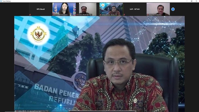 Ketua BPK Agung Firman Sampurna saat menjadi pembicara pada acara Webinar CPA Days 2020