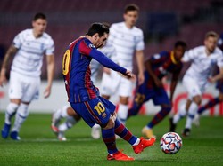 Di nomor dua ada Lionel Messi. Ikon Barcelona itu sejauh ini punya 99 gol penalti (Getty Images/Eric Alonso)