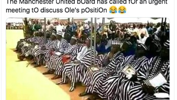 Direksi MU digambarkan langsung rapat membahas posisi Ole apakah harus dipertahankan atau tidak. Foto: Internet