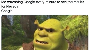 Meme untuk yang sedikit-sedikit mantau hasil Pilpres AS 2020 di Google (Twitter)