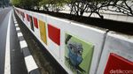 Mural Melawan Corona Hiasi Dinding Underpass Pondok Indah