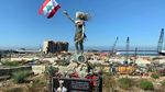Foto: Patung Indah dari Sisa-sisa Ledakan Beirut
