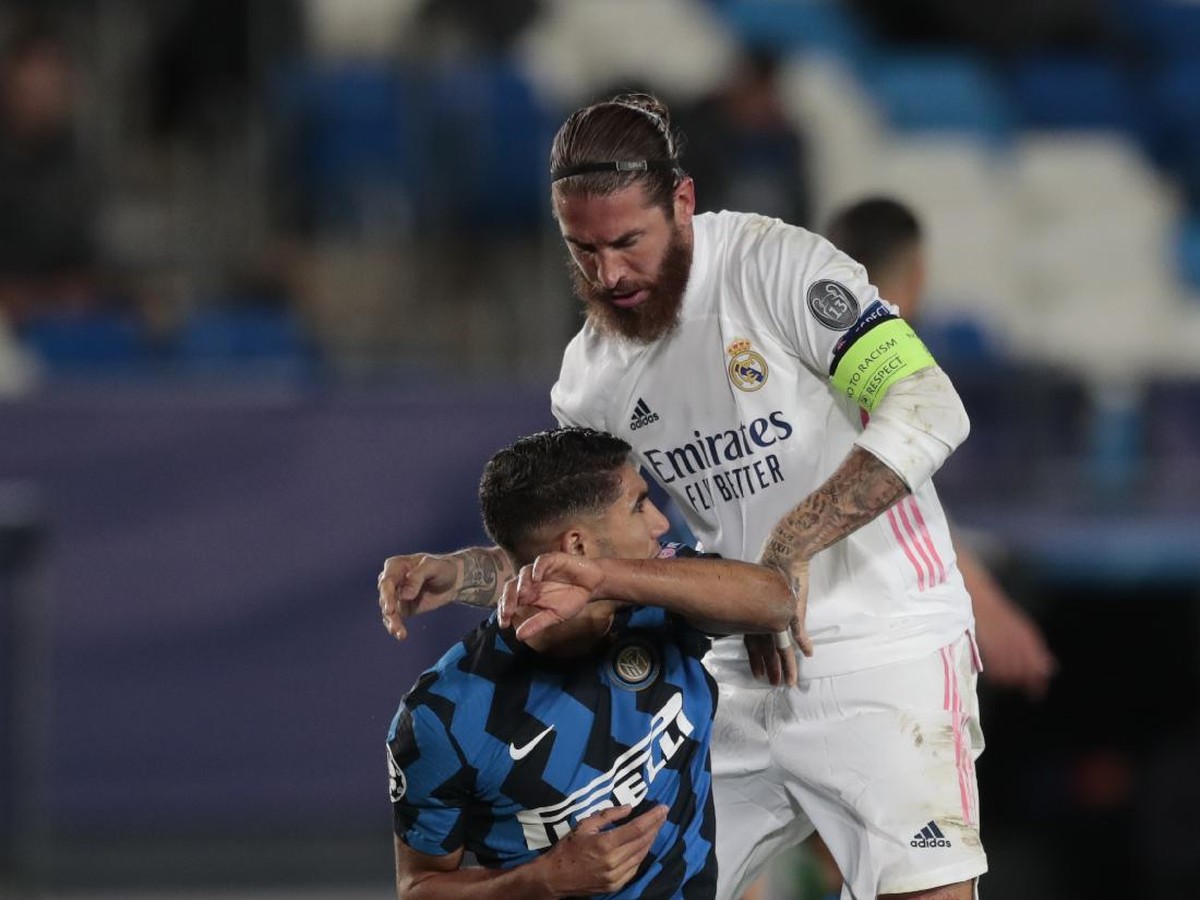 Sergio Ramos ke Achraf Hakimi: Berhenti Teriak Seperti Tikus (AP/Bernat Armangue)