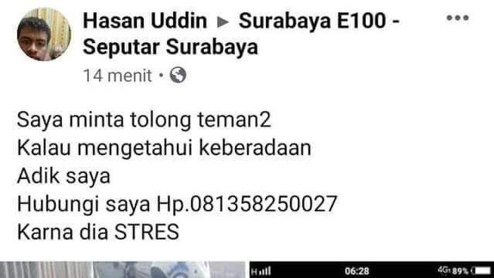 viral adik bunuh diri