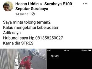 Adik yang Viral Diduga Bunuh Diri di Suramadu Telah Ditemukan