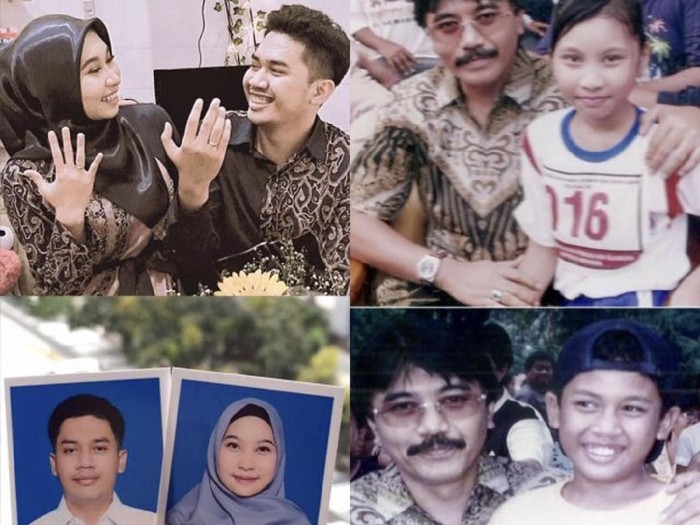 Adhyaksa Dault Nino dan Poojha Fatwala yang pernah dipangku oleh Adhyaksa Dault