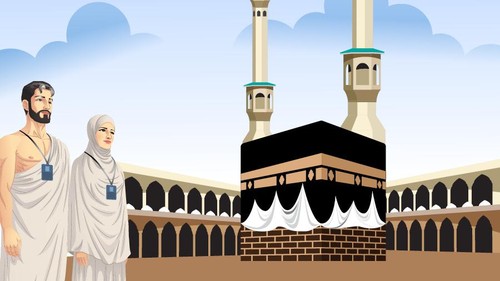Ilustrasi ibadah haji dan umrah