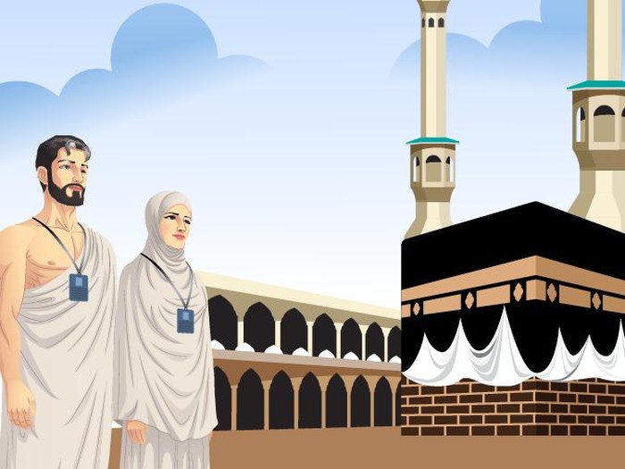 Ilustrasi ibadah haji dan umrah