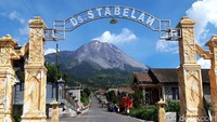 Penampakan Gunung Merapi dari kawasan Dukuh Stabelan, Desa Tlogolele, Kecamatan Selo, Boyolali, Jawa Tengah, Jumat (6/11/2020). Ragil Ajiyanto/Detikcom.