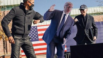 Trump bergoyang di antara keduanya. Foto: Imgur